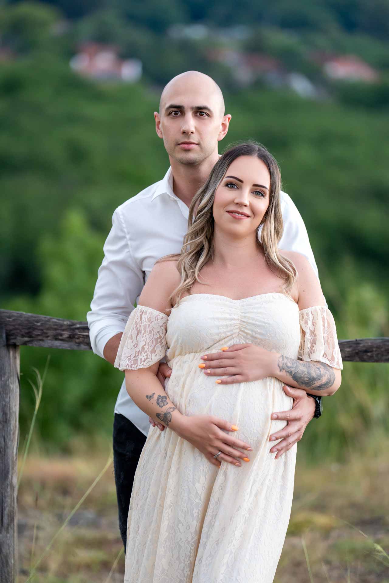 Szabadtéri kismama fotózás