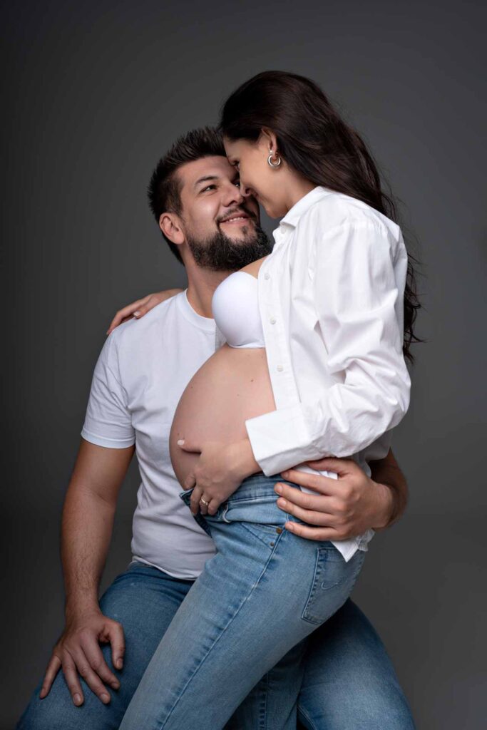 letisztult kismama fotózás